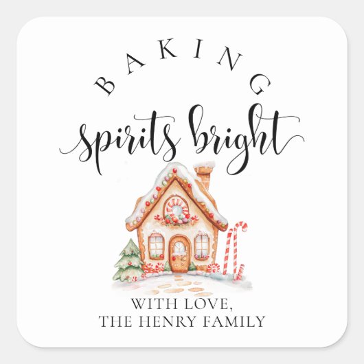 Baking Spirits Bright Christmas Gig Stickers (Devant)