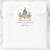 Baking Spirits Bright | Christmas Holiday Classic Ronde Sticker (Tas)