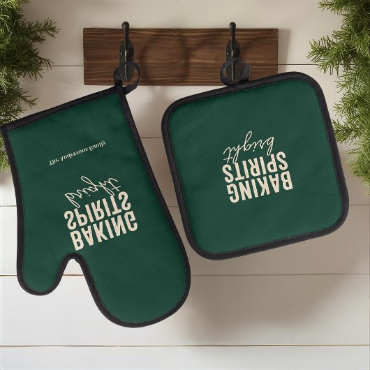 Baking Spirits Bright Christmas Ovenwant & Pannenlap Set