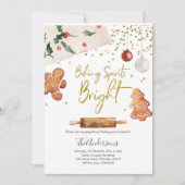 Baking Spirits Bright Christmas Party Invitation (Devant)