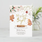 Baking Spirits Bright Christmas Party Invitation (Debout devant)