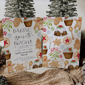 Baking Spirits Bright Christmas Party Invitation