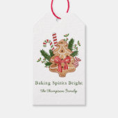 Baking Spirits Bright Christmas Tree Cookie Cadeaulabel (Voorkant)