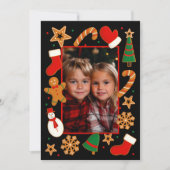 Baking Spirits Bright Cookie Custom Foto Feestdagenkaart (Voorkant)