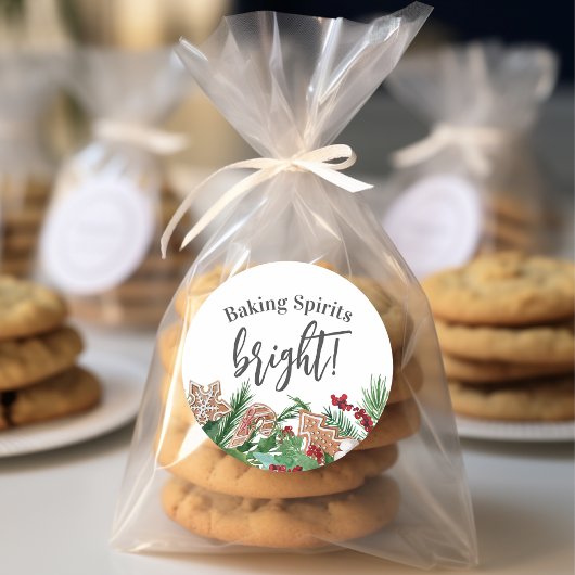 Baking Spirits Bright Cookie Exchange Ronde Sticker