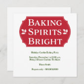 baking spirits bright cookie kaart (Voorkant / Achterkant)
