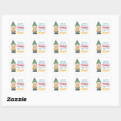 Baking Spirits Bright Cookie kerstfeestdag Vierkante Sticker (Vel)