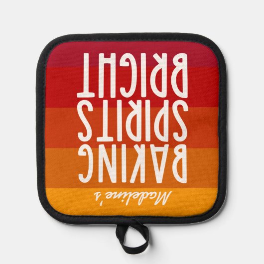 Baking Spirits Bright | Funny Thanksgiving Pannenlap (Voorkant)