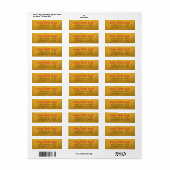 Baking Spirits Bright Gold Holiday Label (Full Sheet)