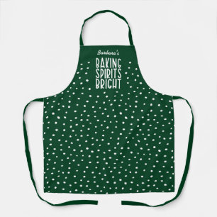 Baking Spirits Bright Grappige Groene Stippen Schort