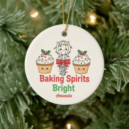 Baking Spirits Bright Grappige Kerst Ornament (Boom)
