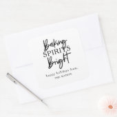 Baking Spirits Bright Holiday Carré Sticker (Enveloppe)