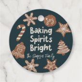 Baking Spirits Bright Holiday Cookies Bedankjes Labels (Voorkant)