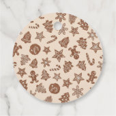 Baking Spirits Bright Holiday Cookies Geel Bedankjes Labels (Achterkant)