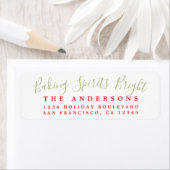 Baking Spirits Bright Holiday Étiquette (En situation)