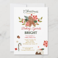 Baking Spirits Bright Invitation
