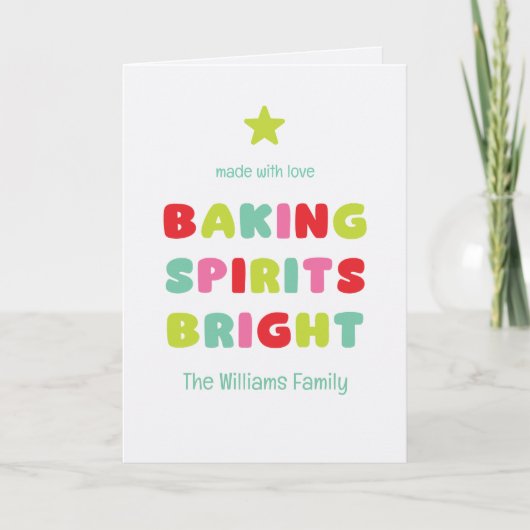 Baking Spirits Bright Kaart (Voorkant)