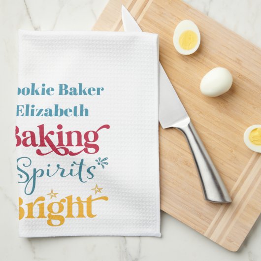 Baking Spirits Bright kerstfeestdag Theedoek (Quarter Fold)