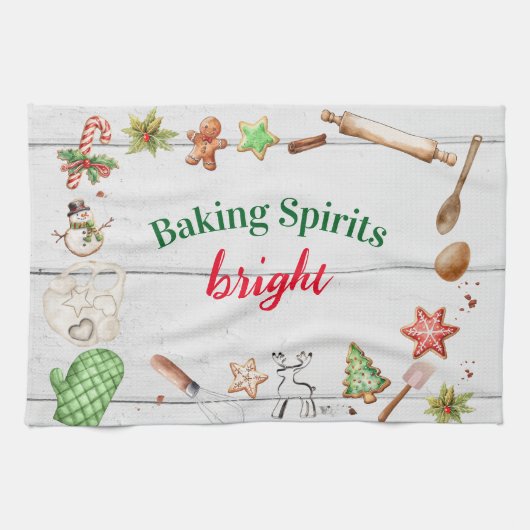 Baking Spirits Bright Kerstmis Theedoek (Horizontaal)