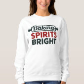 Baking Spirits Bright Kerstmis Witte Sweater (Voorkant)