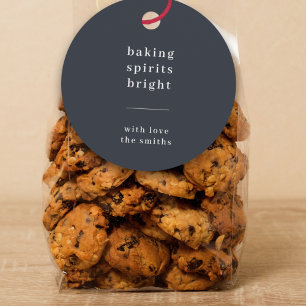 Baking Spirits Bright Moderne Kinder foto met st Bedankjes Labels