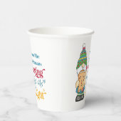 Baking Spirits Bright Monogram Cookie Kerstmis Papieren Bekers (Rechts)