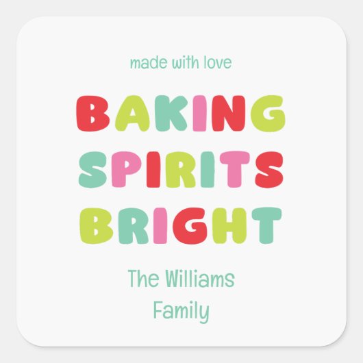 Baking Spirits Bright Sticker (Voorkant)
