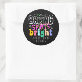 Baking Spirits Bright Vakantiekoek Cute Retro Ronde Sticker (Tas)