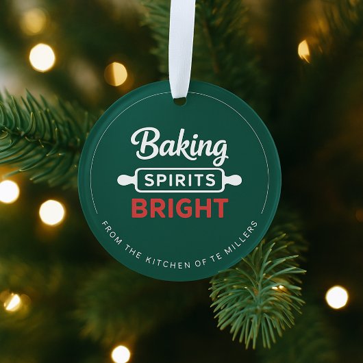 Baking Spirits Helder Kerst Acryl Ornament