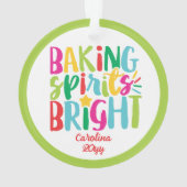 Baking Spirits Helderkleurige kerstbehandelingen Ornament (achterkant)