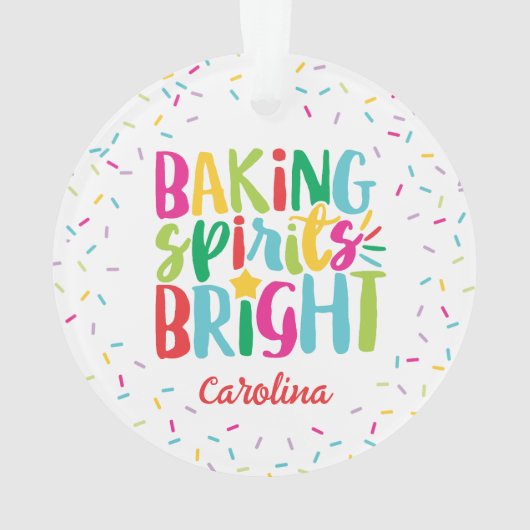 Baking Spirits Helderkleurige prinseskerst Ornament (achterkant)