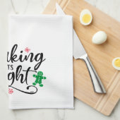 baking spirits | Kerstvakantie Fun Theedoek (Quarter Fold)