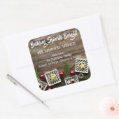 Baking Spirits op maat Vierkante Sticker (Envelop)