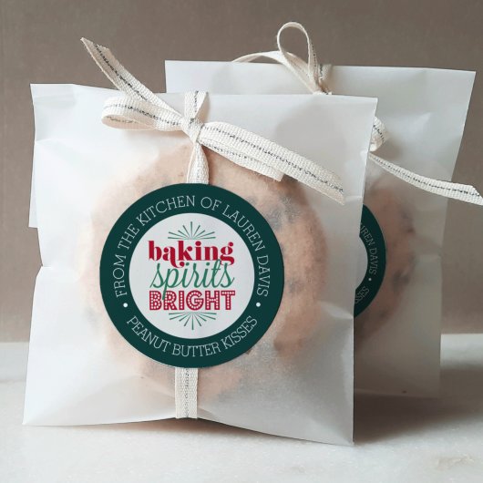 Baking Spirits voor helder, persoonlijk gebruik vo Ronde Sticker