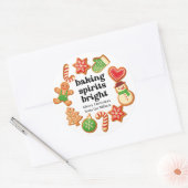 Baking spiritueux biscuit clair étiquette de noël (Enveloppe)