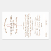 Baking Spoon Bakery Ingredients Allergy Food Label (Voorkant)