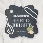 Baking Sprits Bright Holiday Chalkboard Bedankjes Labels (Voorkant)