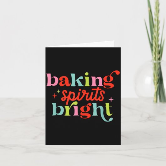 Baking Srits Bright, Christmas Baking Crew Kaart (Voorkant)