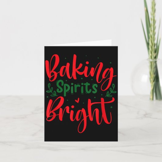 Baking Srits Bright Funny Christmas Kaart (Voorkant)