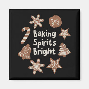 Baking Srits Bright Holiday Koekjes T Shirt Magneet