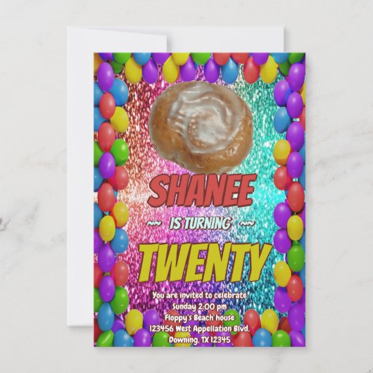 Baking Sweet Tooth Dessert Fun Party Invitation (Devant)