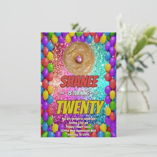 Baking Sweet Tooth Dessert Fun Party Invitation (Debout devant)