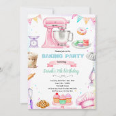 Baking theme party invitation (Devant)