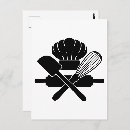 Baking Tools Cooking Lover Funny Chef Culinary Briefkaart (Voorkant / Achterkant)