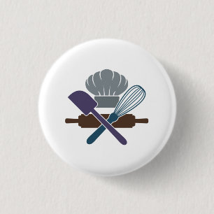 Baking Tools Cooking Lover Funny Chef Culinary Ronde Button 3,2 Cm