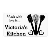 Baking Tools - Persoonlijke naam Etiket (Voorkant)