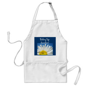 Baking Up Sunshine schorten Blue Sky Daisy Floral
