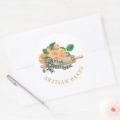Baking Utensils Bakery Baker Ronde Sticker (Envelop)