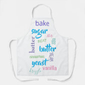 Baking Words Fun Kitchen Schort (Voorkant)