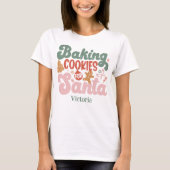 Bakken Cookies voor Santa Personalized Holiday T-shirt (Voorkant)
